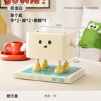 Cream white-funny series standing posture