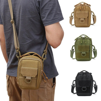 New Outdoor Crossbody Portable Shoulder Bag Multifunctional Portable Waist Bag Mobile Phone Card Bag Large Capacity Crossbody Bag