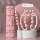 White pink: 45cm foam shaft clip leg massage stick