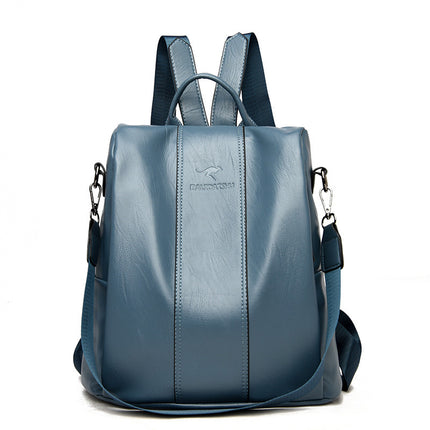 Backpack New Anti-theft Women's Backpack Korean Style Simple All-match Shoulder Bag Fashionable Elegant Student Backpack