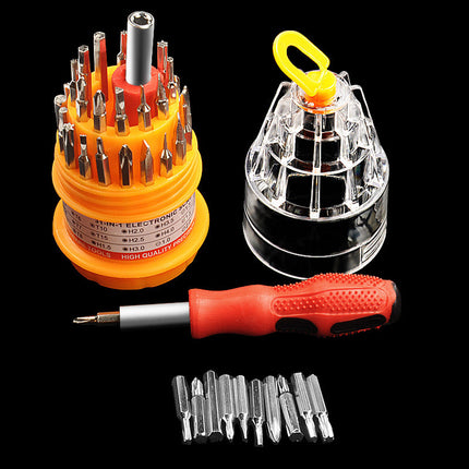 Multi-function screwdriver suit 31 in 1 screwdriver screwdriver cross mobile phone repair tool pagoda screwdriver