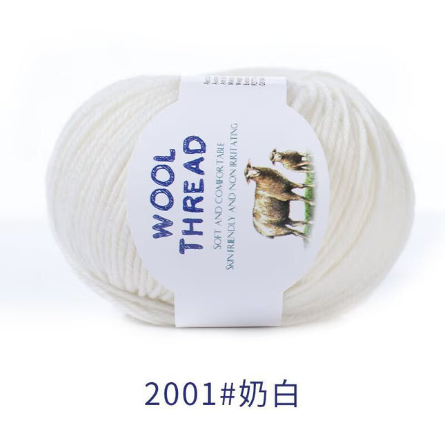 Cross-Border Wholesale Merino Wool Thread Handmade Stick Needle Hand Knitted Sweater Wool Pants Jacket Hat Scarf Shawl Thread