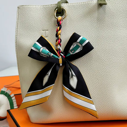 High-grade Handbag Handle Ribbon Bag Handle Handle Accessories Silk Scarf Handbag Tie Bag with Decorative Ribbon Pendant