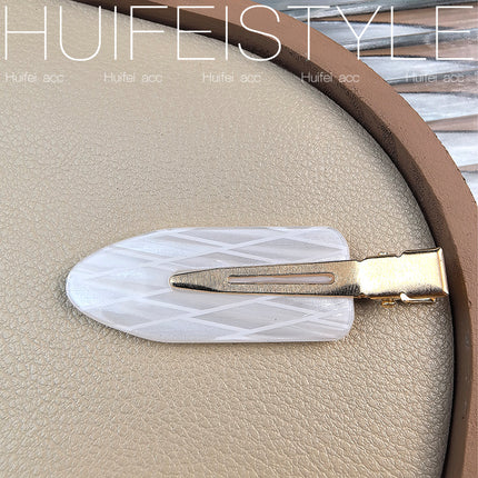 Seamless Hairpin Women's Summer Side Broken Hair Bangs Clip Headdress Wash Face Makeup Mask One-word Duckbill Hairpin