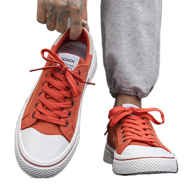 Men's Shoes 2024 New Summer Breathable Men's Cloth Shoes All-match Casual Board Shoes Teenager Soft Sole Sports Canvas Shoes