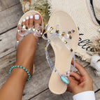 MC181 gold nail transparent band-skin color bottom / 38