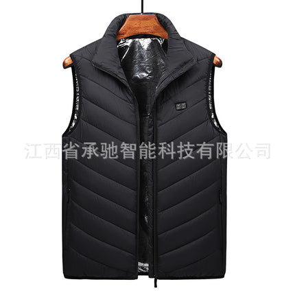 Cross-Border Intelligent Temperature-Controlled Heating Vest USB Interface Constant Temperature Warm Electric Heating Vest Dual-Control Electric Heating Vest