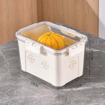 Fresh-Keeping Box Plastic Storage Thickeneded Refrigerator Dust-Proof Finishing Household Artifact Special Kitchen New Plastic Box