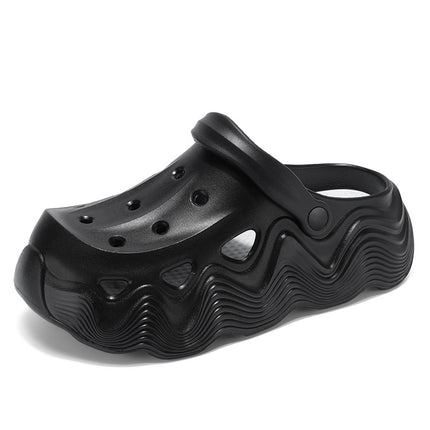 Men's Outdoor Clogs Summer Thick-Soled Men's Beach Two-Wear Sandals Casual Non-Slip Garden Sandals Trendy Style