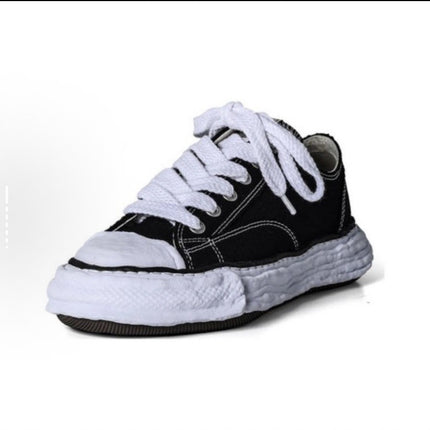 Sanyuan Kangyu Dissolved Shoes Arts and Science Shell Head Canvas Shoes Couple Men's and Women's Casual Sports Platform Board Shoes
