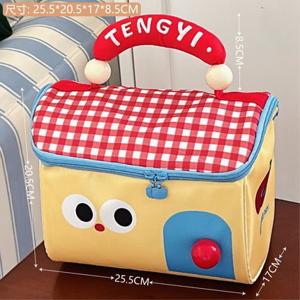 Cute Little House Souvenir Cosmetic Bag, Large Capacity, High-Value Gift Box, Baby's 100-Day Banquet, First Birthday Gift Empty Box