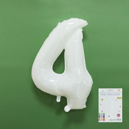 32 inch fine packaging digital aluminum foil balloon independent paper card packaging birthday party decoration floating air ball wholesale