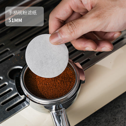 Round Italian Coffee Extraction Filter Paper Storage Sabri Wood Solid Wood Storage Base 58/53/51mm Universal