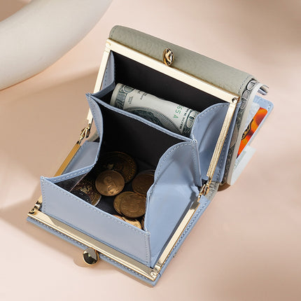 Cross-border Japanese Genuine Leather Girl's Wallet Coin Bag rfid Anti-theft Brush Japanese Hot Sale Multi-function Women's Coin Purse