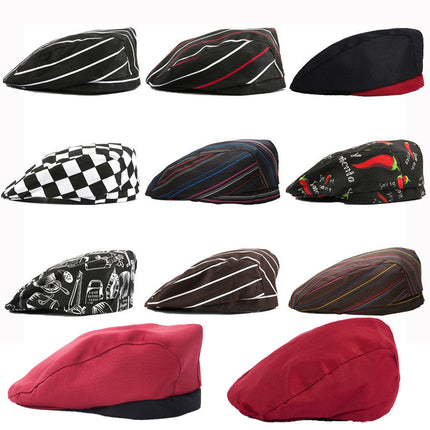 Chef Work Clothes Hat Male Waiter Beret Female Peaked Cap Hotel Workwear Hotel Catering Forward Hat
