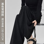 Black-[spring and autumn style] soft and comfortable with pockets / S