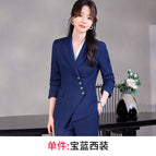 Royal blue suit / S