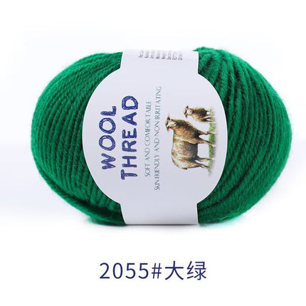 Cross-Border Wholesale Merino Wool Thread Handmade Stick Needle Hand Knitted Sweater Wool Pants Jacket Hat Scarf Shawl Thread