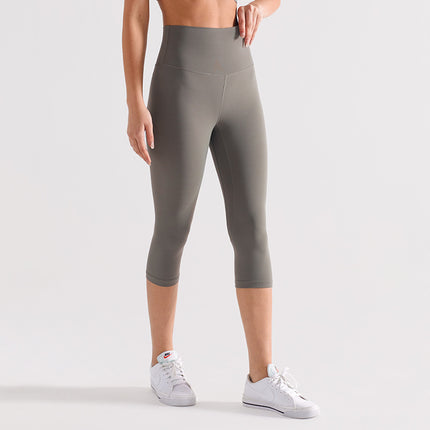 Runa Pulse Brushed Non-Stick Yoga Pants Women's Moisture-Absorbent Running and Cycling Fitness Sports Tight Cropped Pants