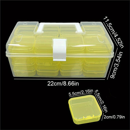 Cross-Border Hot-Selling Portable Hardware Large-Capacity Household Tool Box, Portable Box, Small Miscellaneous Items, Bead Storage Box, Storage Box