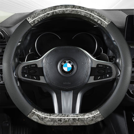 2024 new peach wood grain car steering wheel cover factory direct sales of a generation of hair