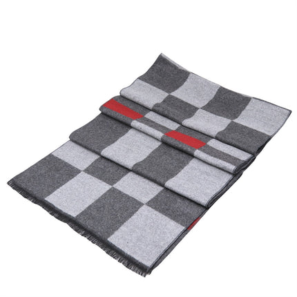 2025 New Autumn and Winter Scarf Fashionable Men's Warm and Cold-Proof Versatile Scarf Business Style Casual Windbreaker Scarf