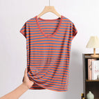 Brick red stripes / 3XL