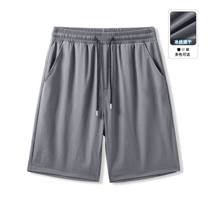 Men's Five-Pocket Shorts, Thin and Loose Ice Silk Sports Shorts, Casual Versatile Wholesale Pants