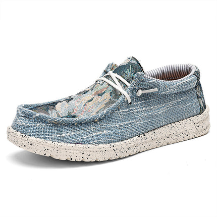 Sneakers 2023 cross-border plus size Bohemian men's casual shoes canvas loafers lightweight cloth shoes fisherman shoes