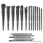 18 black makeup brushes