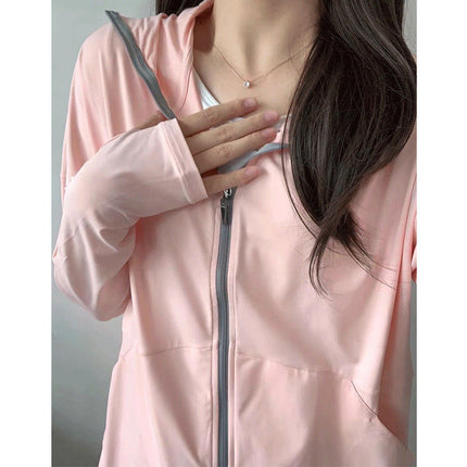 Sun Protection Clothing for Women 2025 New Trendy 2025 Summer Sun Protection Clothing Anti-Uv Breathable Ice Silk Thin Jacket