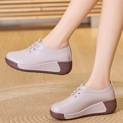 Fleece-lined 2024 spring and summer new Tods women's thick-soled middle-aged and elderly mother's shoes non-slip outer wear casual single-layer shoes women