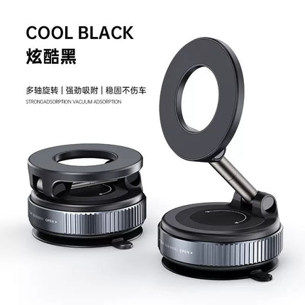 New Car Metal Magnetic Mobile Phone Holder Suction Cup Vacuum Adsorption Car Special Navigation Magnetic Fixed Bracket