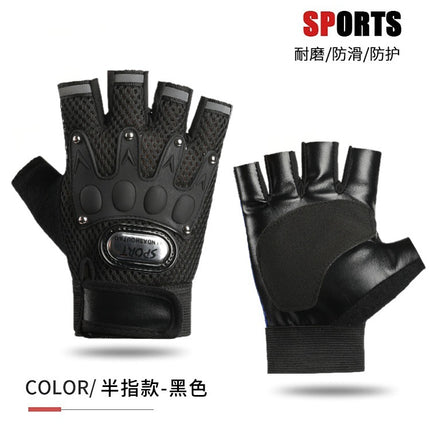 Motorcycle Motorcycle Half-Finger Gloves Men's Riding Thin Summer Anti-Slip Mountain Bike Bike Rider Tactical Gloves