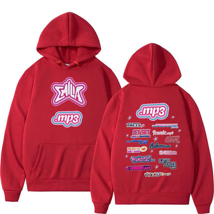 Emilia Mernes Mp3 Tour 2024 Print Hoodie Men Women's Retro H