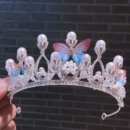 Birthday Crown Girls Headwear Kidsren Princess Classy Crown Girls Hairpin Hairband Little Girl Hair Accessories Headband