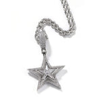 Silver pendant +24inch twist chain
