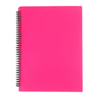 Music folder solid color dark pink / 30 pages (can fit 60 sheets of paper)