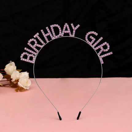 European and American Hair Bundles, Birthday Party Headbands, Happy Birthday, Fast and High-End Accessible Luxury Hair Accessories