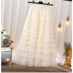 Light apricot / L (skirt length 95CM)