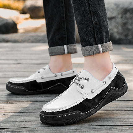 Spring and Summer New Products, Foreign Trade Aliexpress Popular Large Size Men's Shoes, Genuine Leather Casual Non-Slip Men's Slip-On Shoes