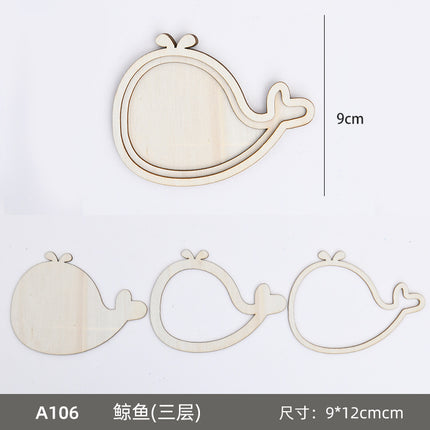 Handmade Bamboo DIY Fridge Magnet Wooden Frame Material Kit New Year's Day Parent-Child Handicraft Activity Cultural and Creative Salon Team Building Gift