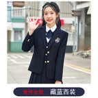 Women's navy suit / S
