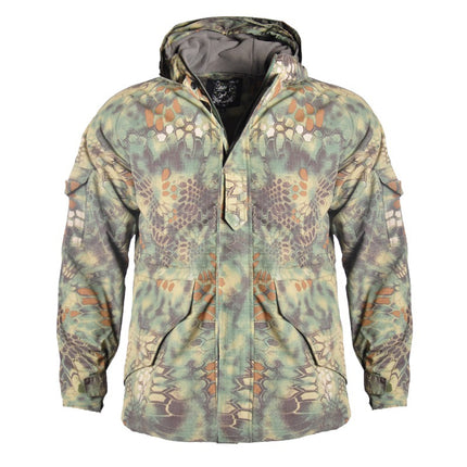 Hanye Outdoor Camouflage G8 Tactical Cotton Jacket Combat Assault Cotton Coat Outdoor Fishing Warm Clothing Windproof Men's Jacket