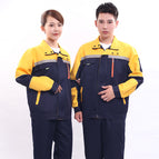 Work clothes yellow with navy blue fifth generation suit / Work clothes 160/s
