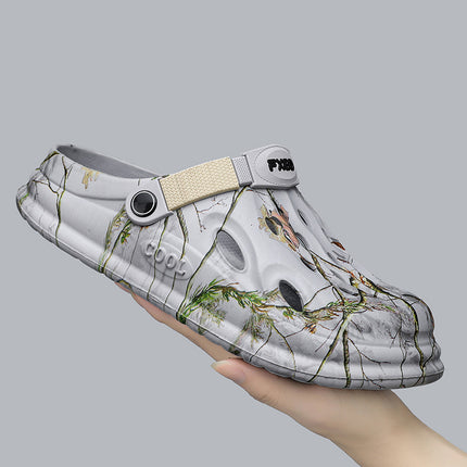 Cross-border plus size Beach Shoes Men's Summer Light Hole Shoes Outdoor Dual-use Fashion Sandals