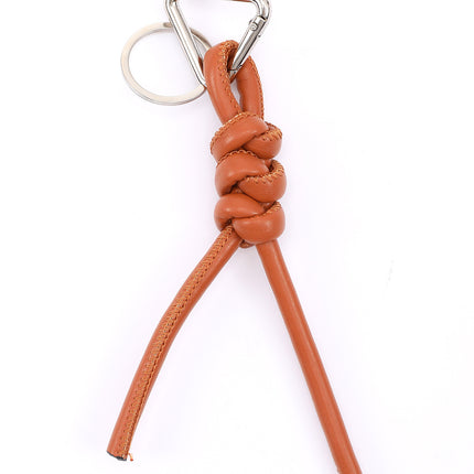 New triangle key chain PU hand-woven diamond key ring bag pendant key chain