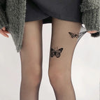 2425# printing two butterflies / free size (40.00 kg-75.00 kg
