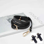 Black gold buckle 1.2cm wide shoulder strap + no-drill installation kit