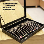 Large Black Necklace Jewelry Box